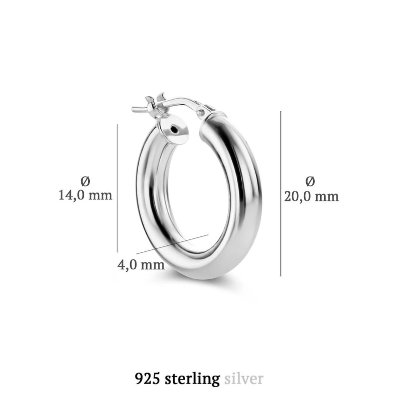 Parte Di Me Bibbiena Poppi Femmes Créoles Argent PDM36052-zoom-