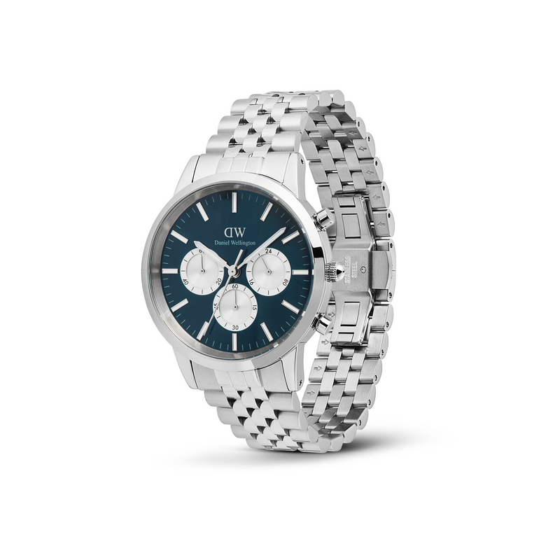 Daniel Wellington Iconic Chronograph Blue Arctic Men's Watch DW00100874-zoom-