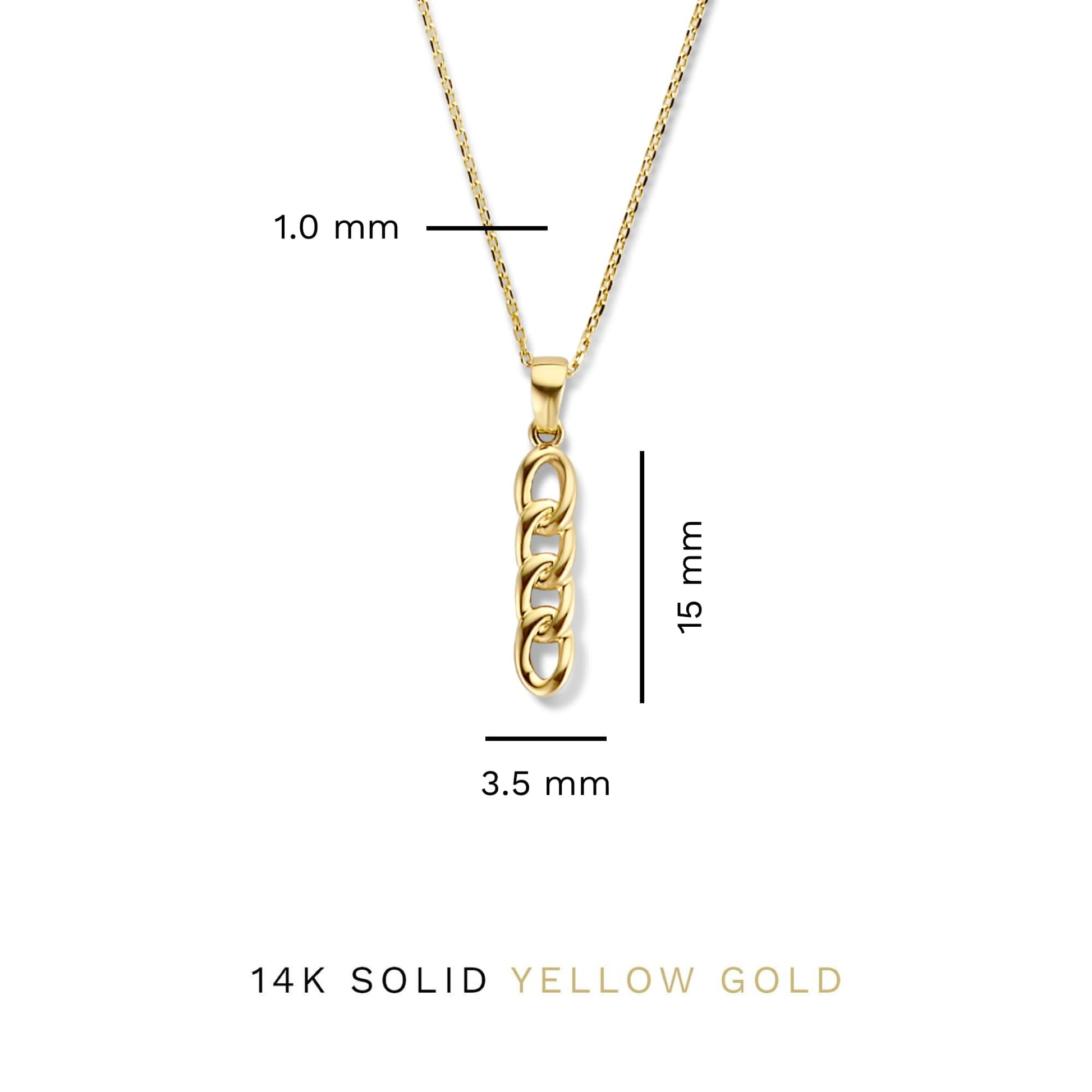 Isabel Bernard Le Marais Règine 14 Carat Golden Necklace IB340147