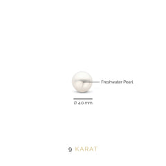 Beloro Jewels Monte Napoleone Perla 9 carat gold Ear Studs BO360004