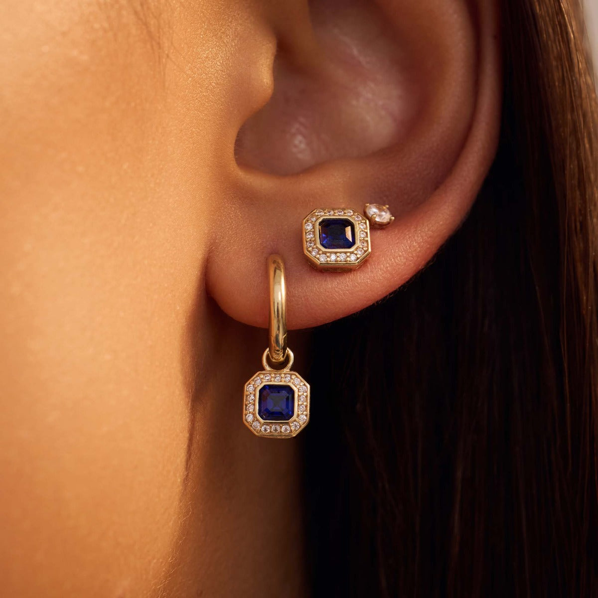 Beloro Jewels Monte Napoleone Sofia 9 carat gold Ear Studs BO360045