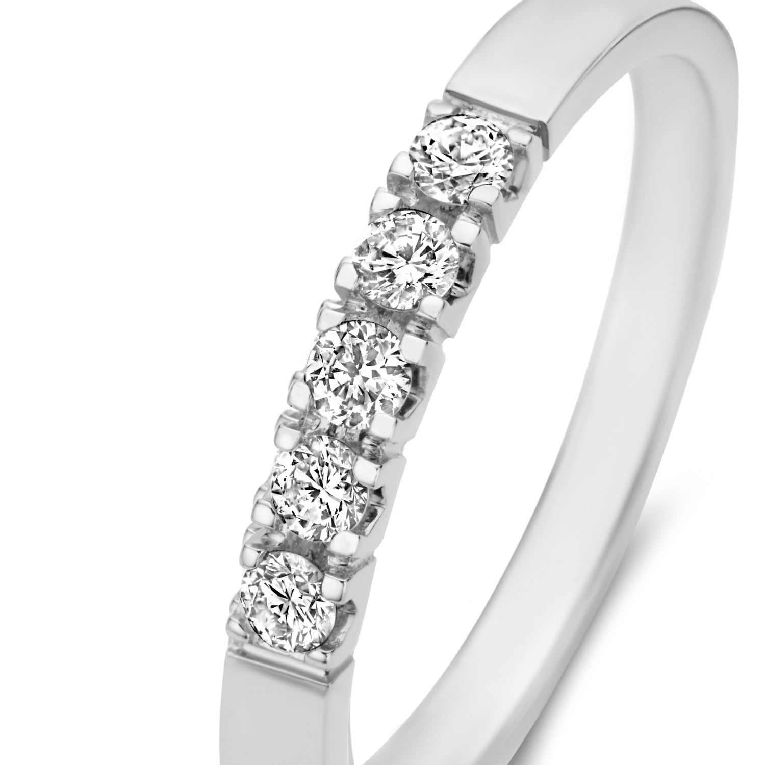 Isabel Bernard De la Paix Madeline 14 Carat Whitegold Ring | diamond 0.20 ct | IBD330019-48