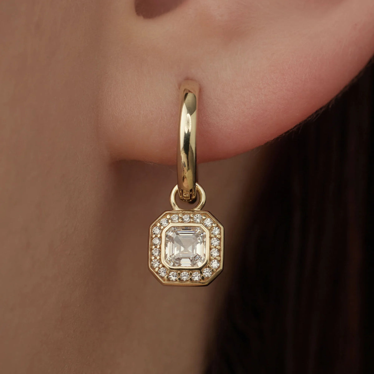 Beloro Jewels Monte Napoleone Sofia 9 carat gold Hoop Earrings BO360041