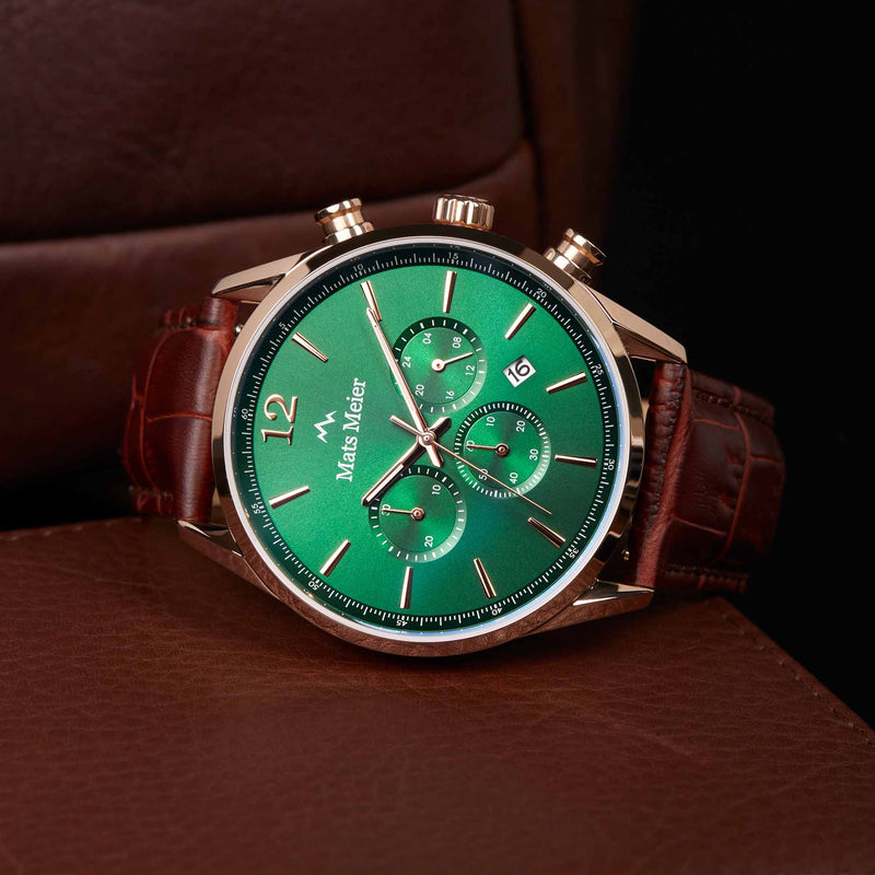 Mats Meier Grand Cornier Hommes Montre Marron MM00114-zoom-
