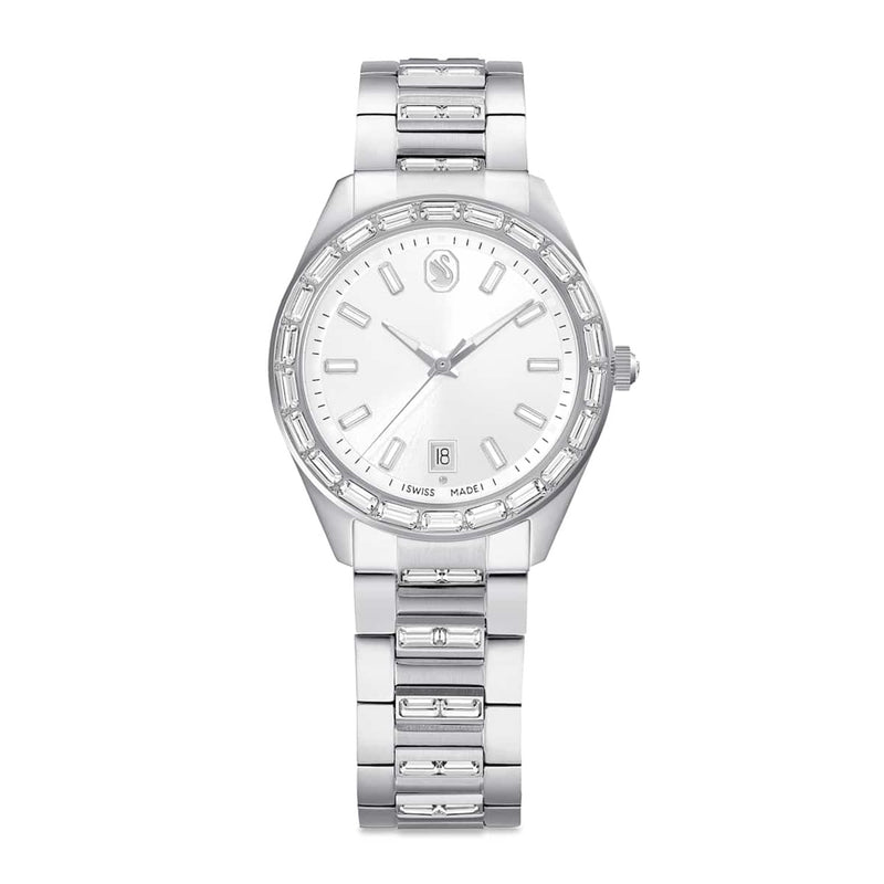 Swarovski Montre Matrix en acier argenté 5734665-zoom-