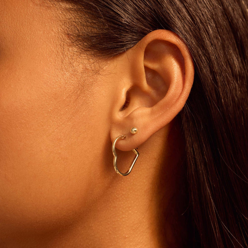 Beloro Jewels Regalo d'Amore ensemble boucles d'oreilles cœur en or 9 carats BO90053-zoom-