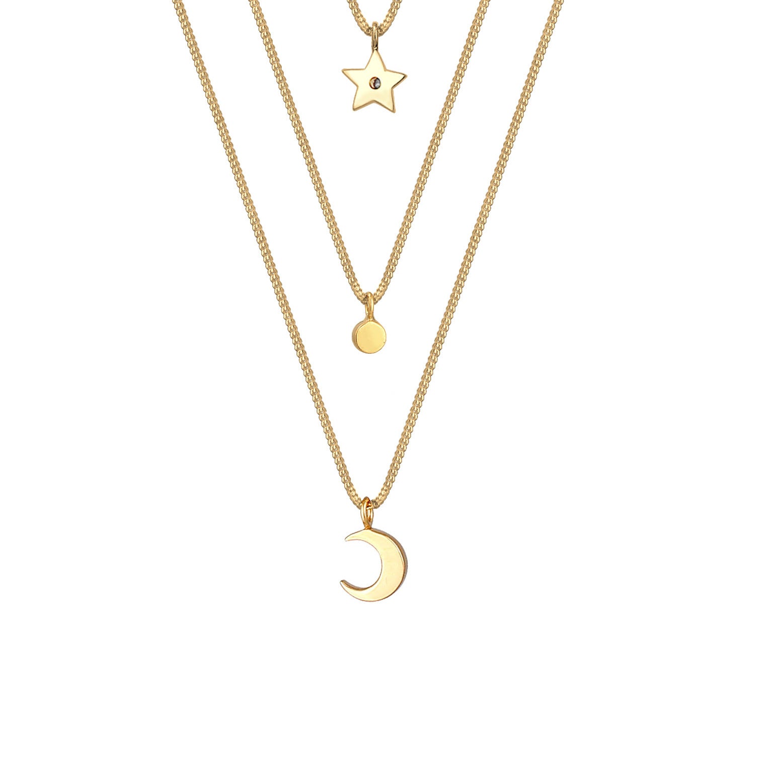 Elli 925 Sterling Silver Layered 2004-BF-0008049-001