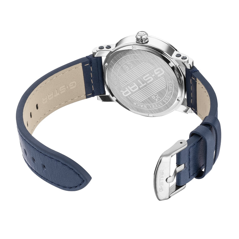 G-STAR Rovic Montre Homme Argentée et Bleue GSW.509.01-zoom-