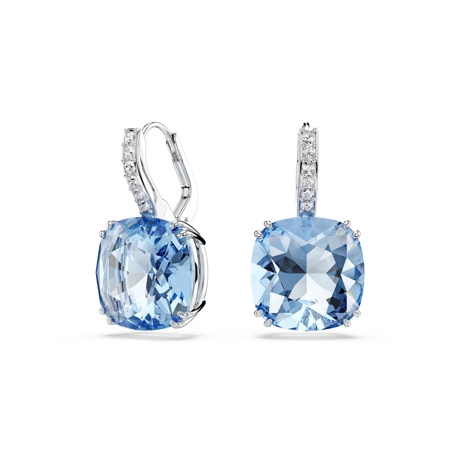 Swarovski Millenia Silver-Tone Earrings with Blue Crystal 5756150