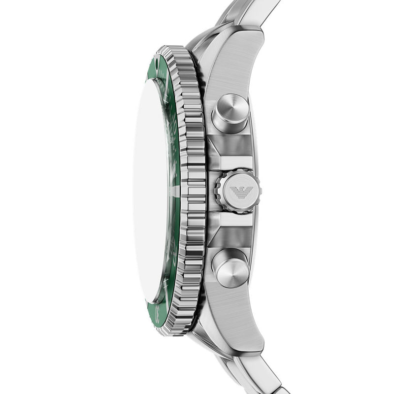 Emporio Armani World Explorer Solar Green Dial Watch AR11741-zoom-