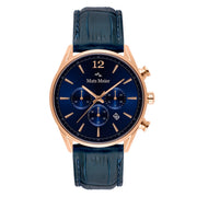 Mats Meier Grand Cornier Hommes Montre Bleu MM00131