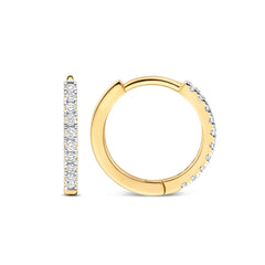 Isabel Bernard De la Paix Madeline 14 karat gold hoop earrings with diamond 0.09 carat IBD360033