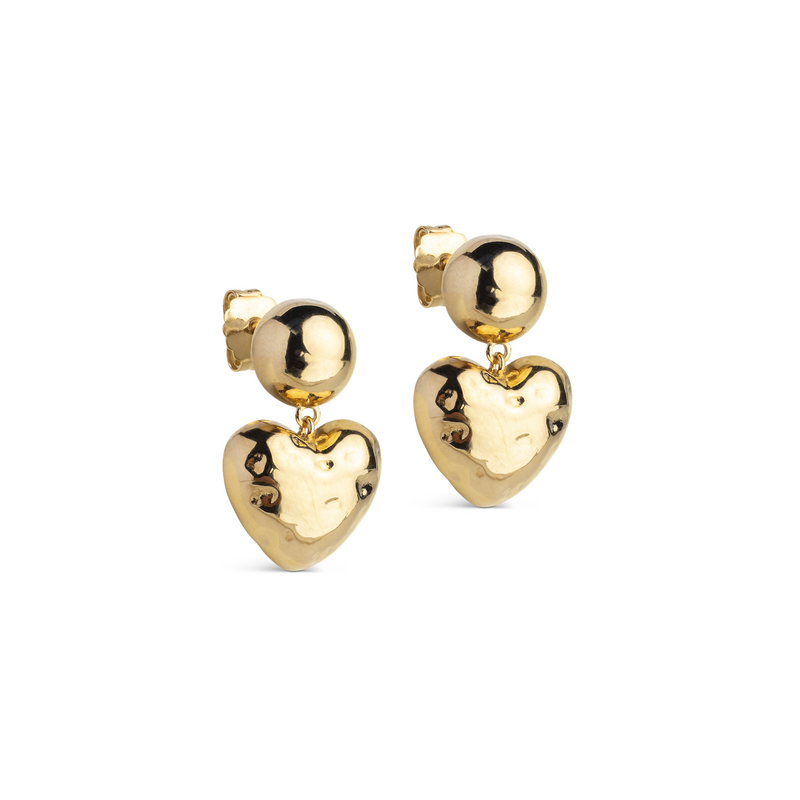 ENAMEL Copenhagen Recycled 925 Sterling Silver Gold Plated Earrings E444G-zoom-