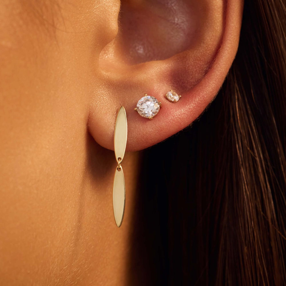 Beloro Jewels La Rinascente Donetta 9 carat gold Ear Studs BO360052