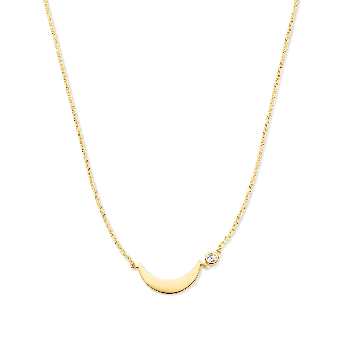 Violet Hamden Luna 925 Sterling Silver Gold Plated Necklace VH340046