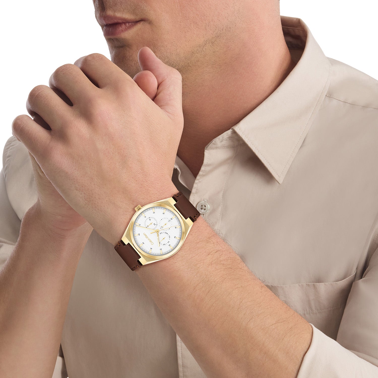 Calvin Klein Motion Wit Heren Horloge 2002-CK25200523