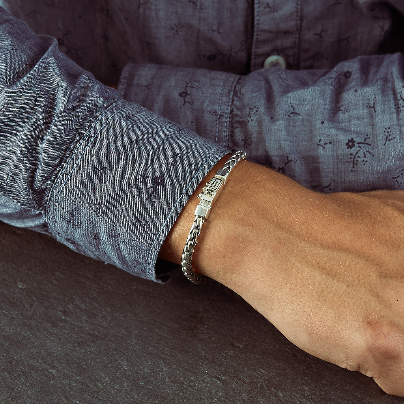 Buddha to Buddha George Junior Silver Bracelet J809 (16.00 cm)