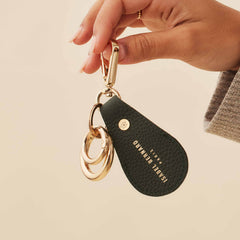 Isabel Bernard Honoré Filou Green Calfskin Airtag Key Pendant IB66000-061