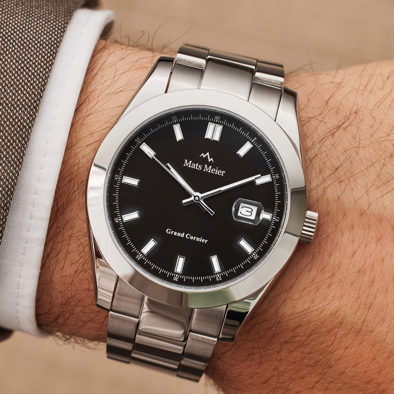 Mats Meier Grand Cornier Hommes Montre Argent MM00514-zoom-