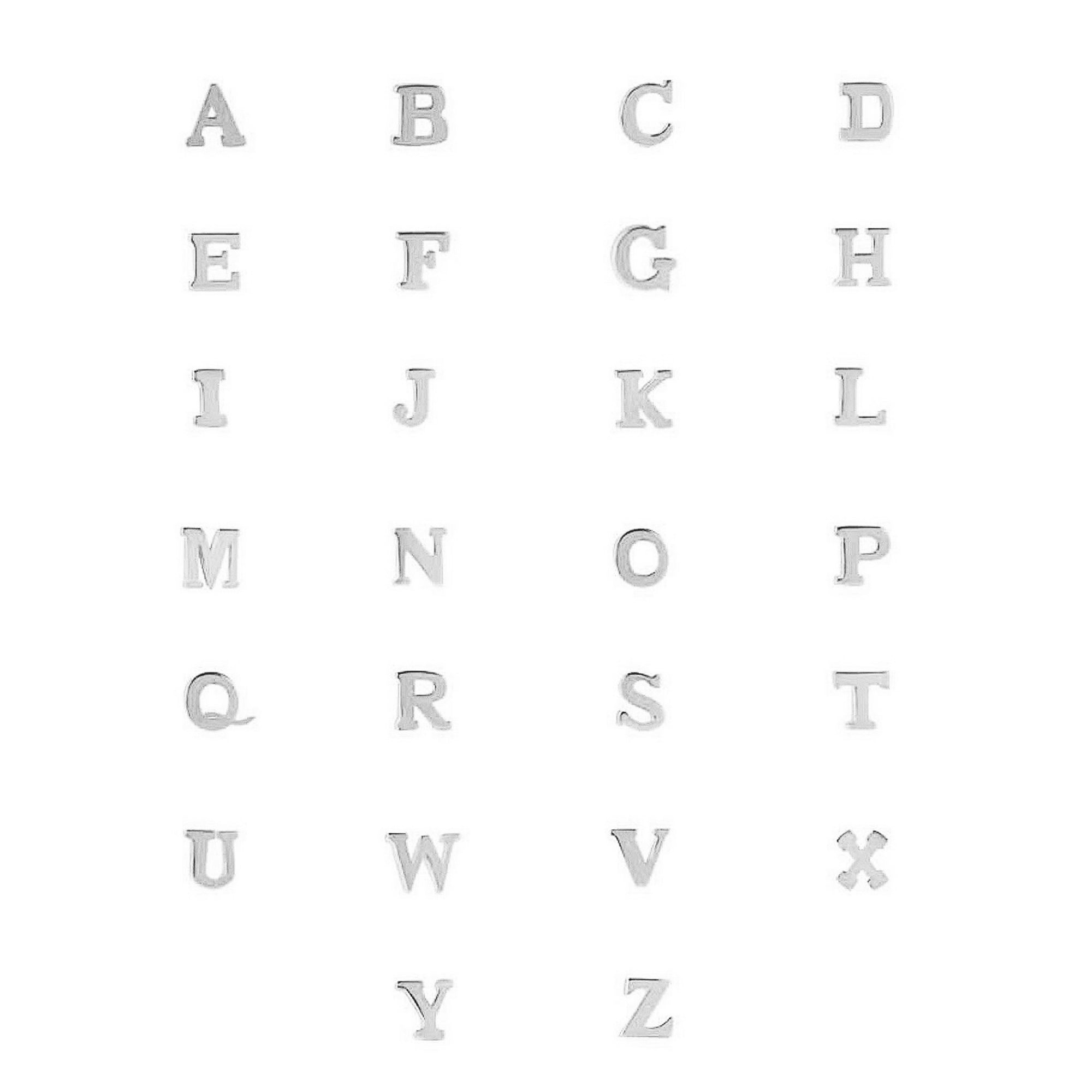 Isabel Bernard Saint Germain Rachel 14 Carat Whitegold Initial Bracelet IB320041-Z