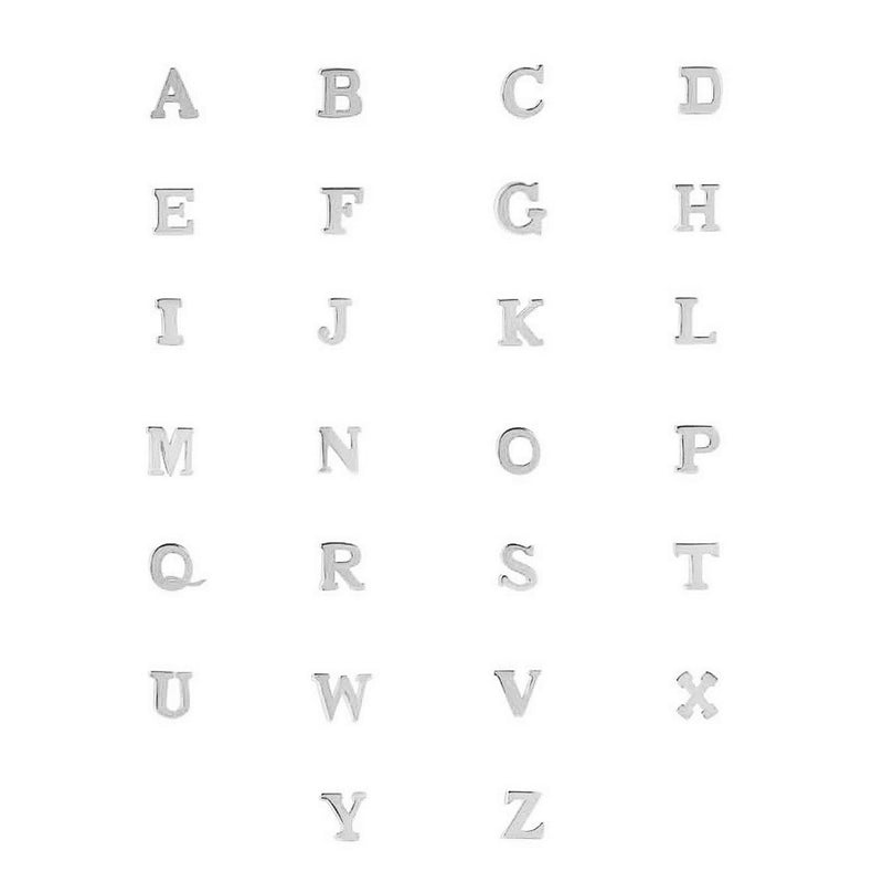 Isabel Bernard Saint Germain Rachel Bracelet Initiale Or blanc 14 carats IB320041-Z-zoom-