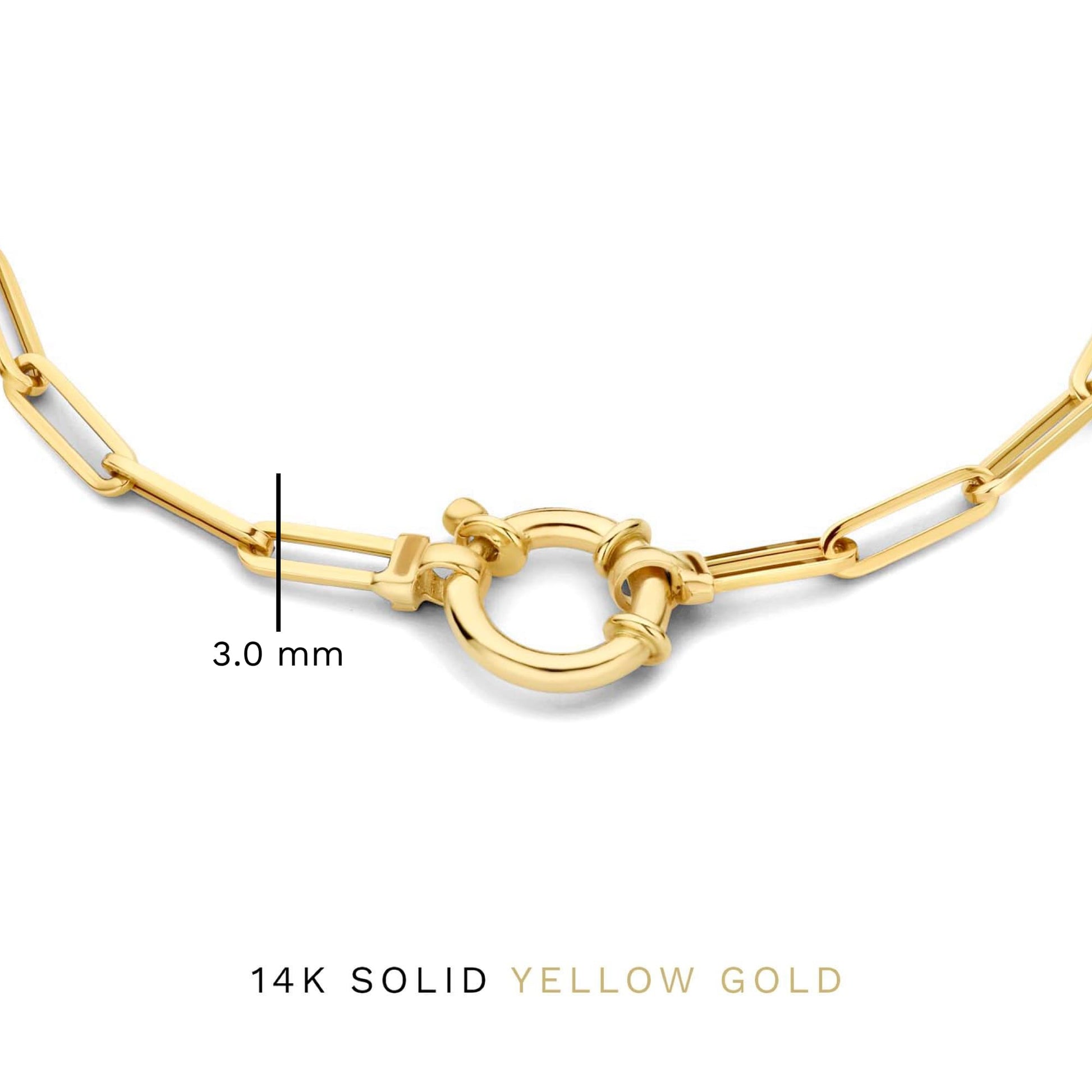 Isabel Bernard Aidee Odile 14 Carat Golden Chain bracelet IB320128