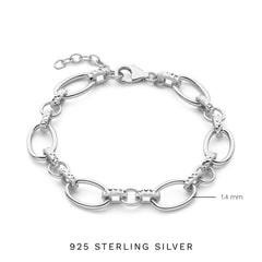 Parte Di Me Bibbiena Poppi Clara 925 Sterling Silver Link bracelet PDM32139