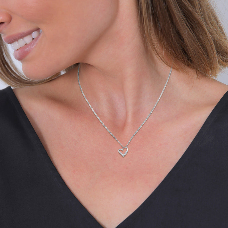 Elli 925 Sterling Silver Necklace with Diamond (0.045 ct) 2004-BF-0007552-001-zoom-