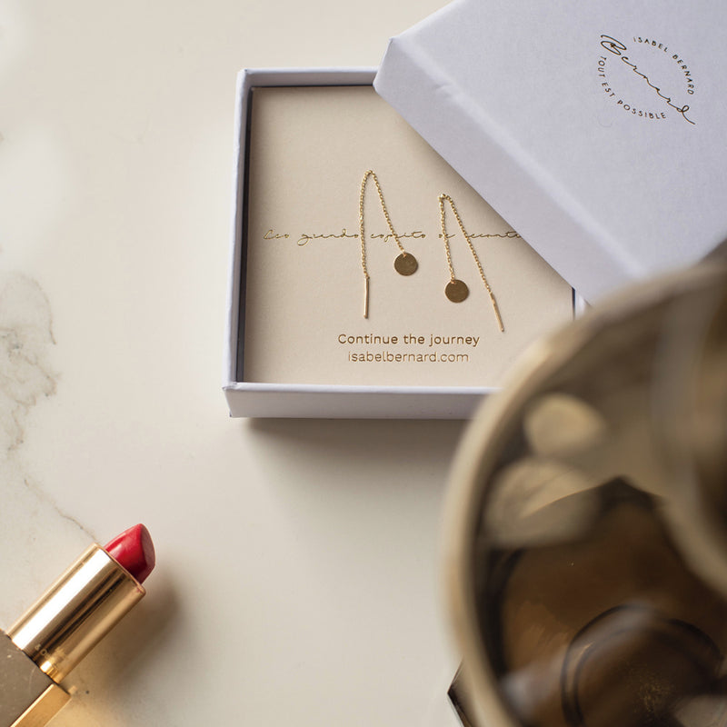 Isabel Bernard Le Marais Femmes Pendentifs d'oreille Or 14 carats IB360197-zoom-