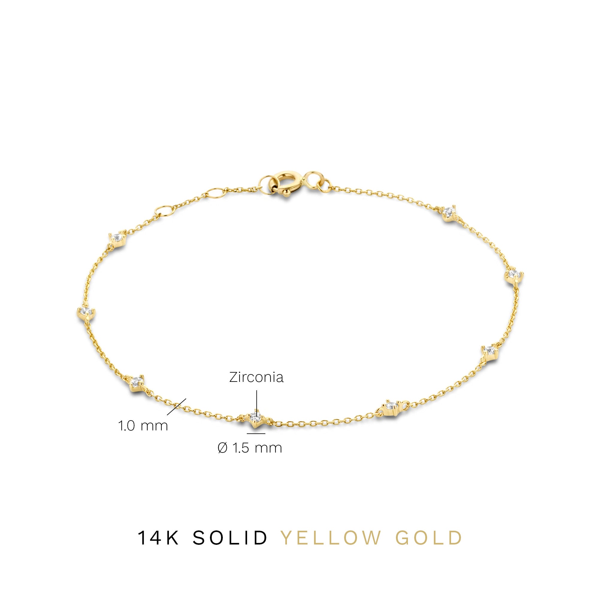 Isabel Bernard Rivoli Esmée 14 Carat Golden Bracelet IB320099