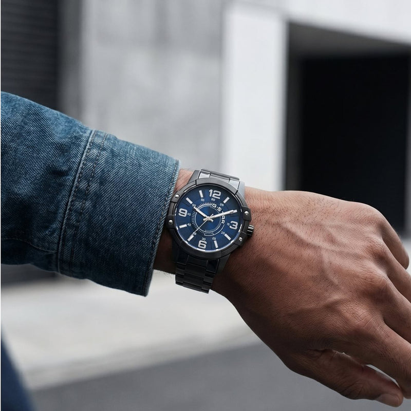 G-STAR Constructed Montre Homme en Acier Noir GSW.506.09-zoom-