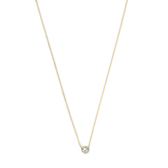 Violet Hamden Venus 925 Sterling Silver Gold-coloured Necklace with Birthstone VH340010-SEP
