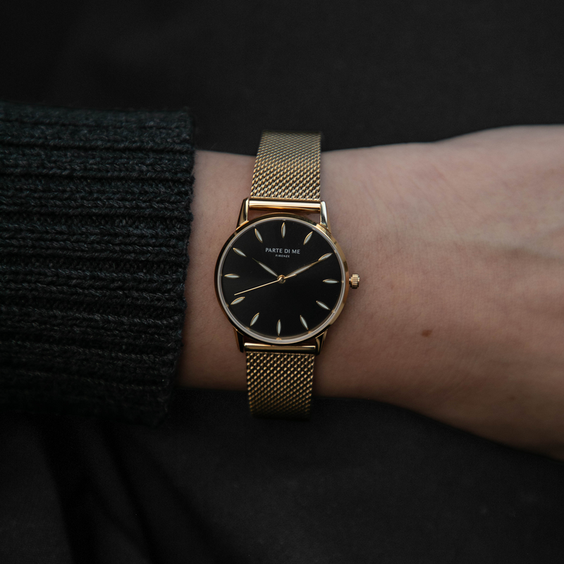 Parte Di Me Orologio montre ronde femme doré et noir PDM09052-zoom-