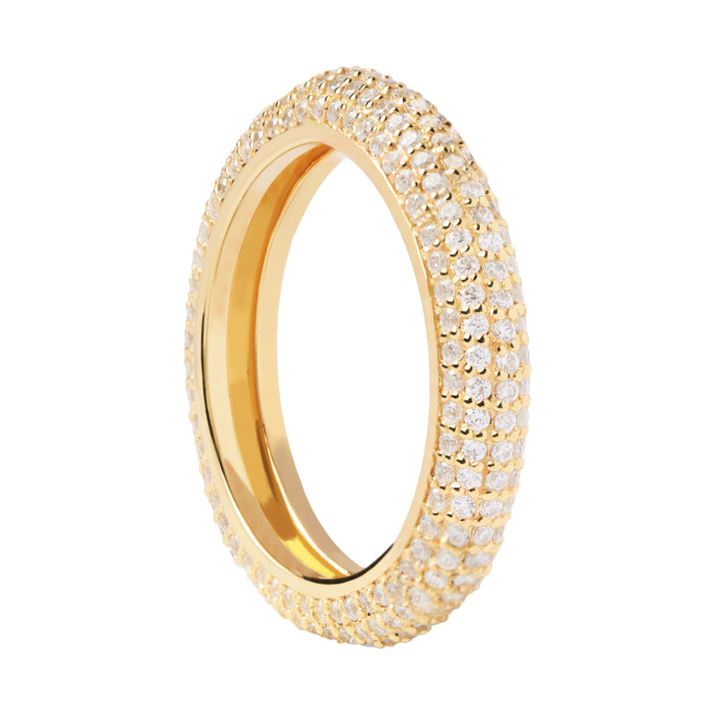 P D Paola Femmes Bague Plaqué or 18 carats AN01-669-10-zoom-