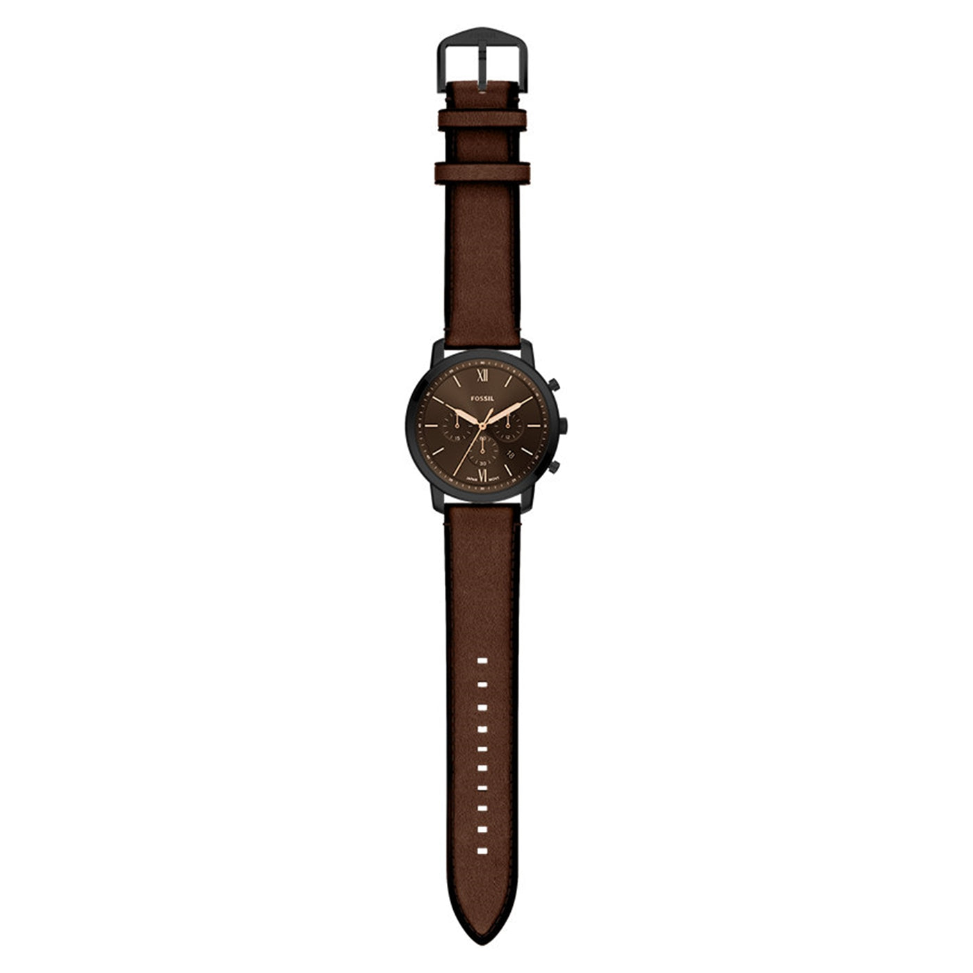 Fossil Neutra Round Black Dial Watch FS6163