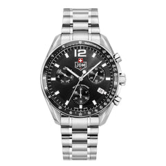 JDM Military Swiss Precision Black Men's Watch JDM-WG021-01