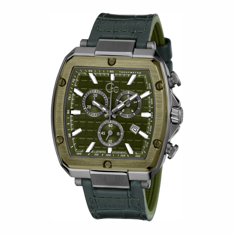 Gc Watches Spirit Tonneau Hommes Montre Vert Y83011G9MF-zoom-