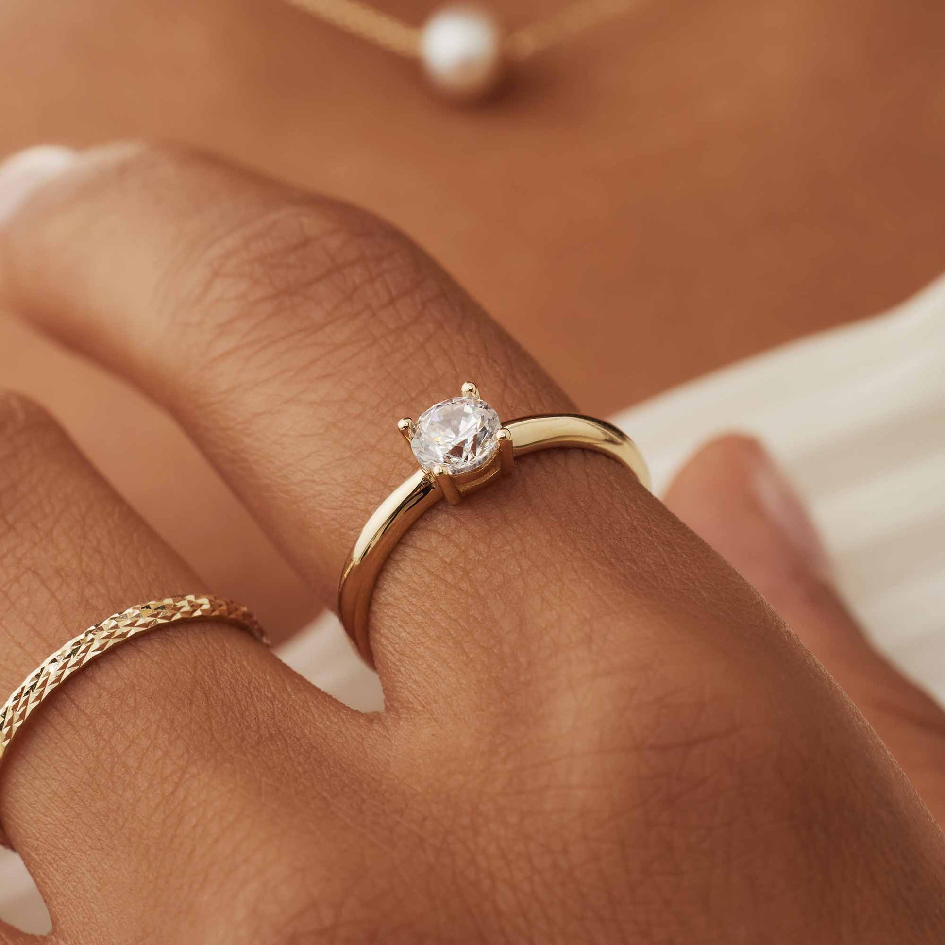 Isabel Bernard Le Marais Soleil 14 Carat Gold Ring IB330068-50 (size: 50)