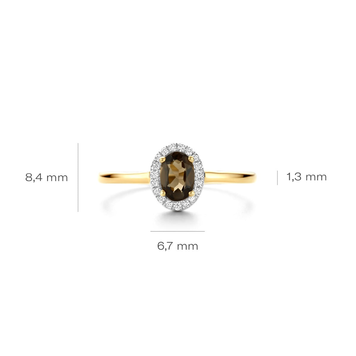 Blush Diamonds 14 karat gold Ring 1661YDS/56