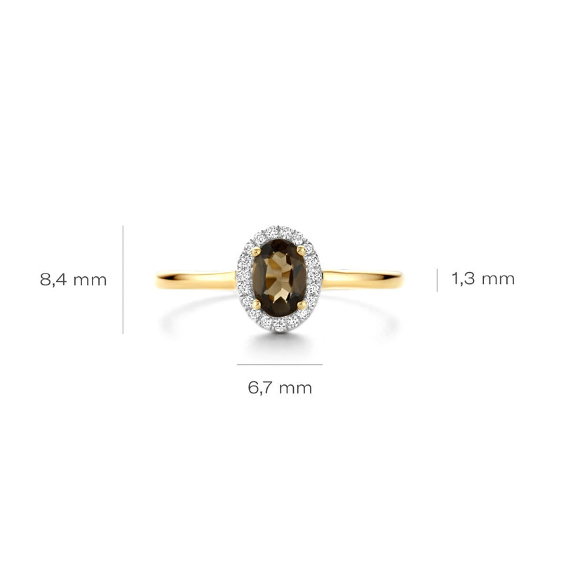 Blush Diamonds Bague Or 14 carats 1661YDS/56-zoom-
