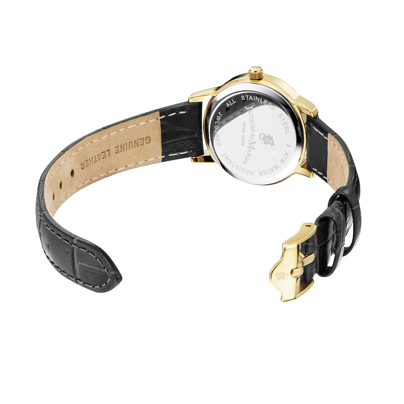 Jacques Du Manoir Genesis Ladies Silver Pattern Women's Watch JWL04905-zoom-