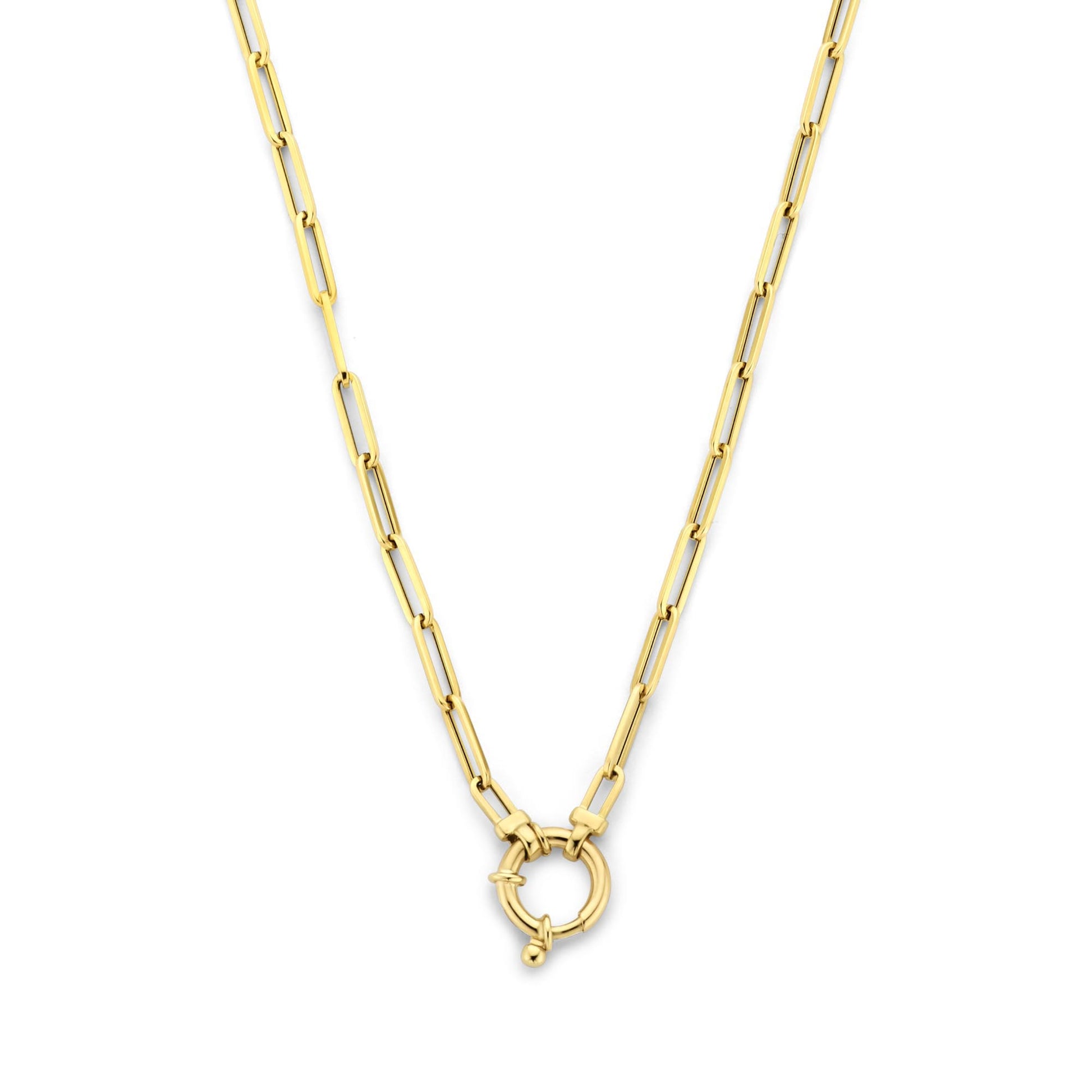 Isabel Bernard Aidee Odile 14 Carat Golden Schakel Necklace IB340160