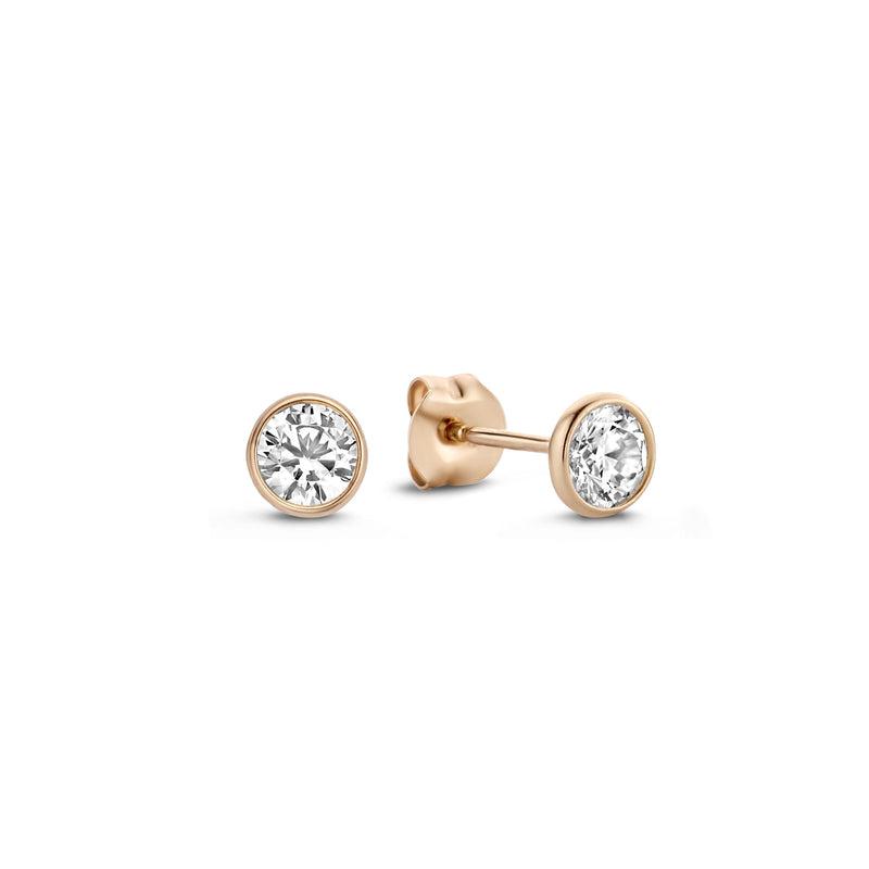 Isabel Bernard La Concorde Boucles d'oreilles Or rose 14 carats IB360209-zoom-