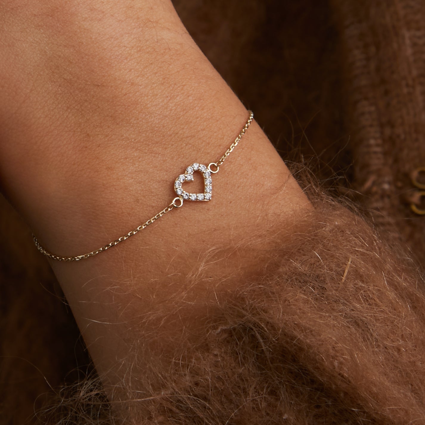 Beloro Jewels Monte Napoleone Valentina 9 karat bracelet with zirconia BO320042