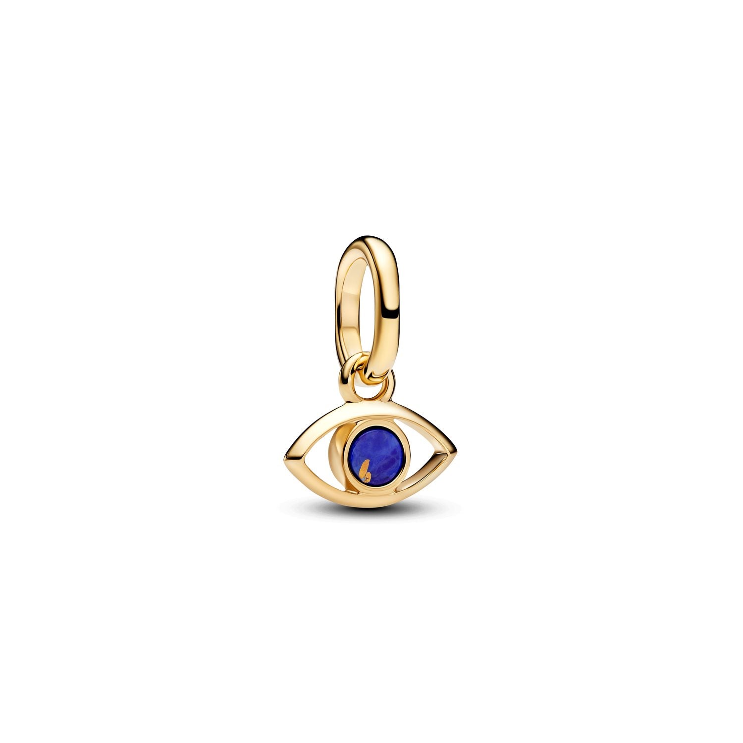 Pandora ME Gold Plated Blue Evil Eye Mini Dangle Charm 764609C01