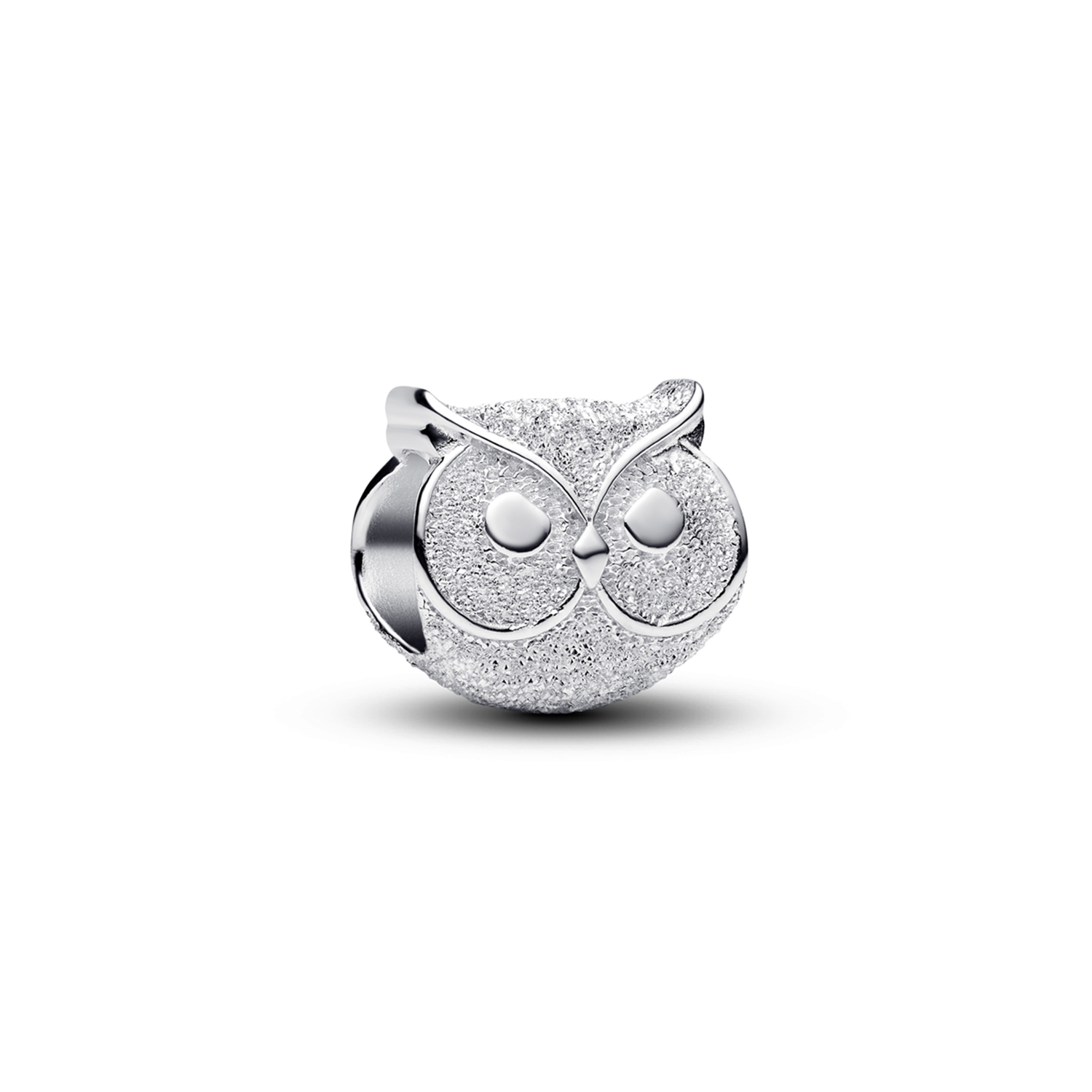 Pandora Moments 925 Sterling Silver Textured Owl Mini Charm 794525C00