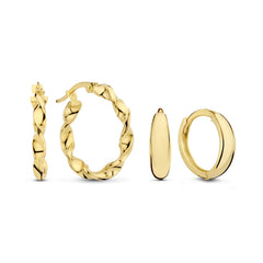 Isabel Bernard Cadeau d'Isabel 14 karat gold earring set IB90176