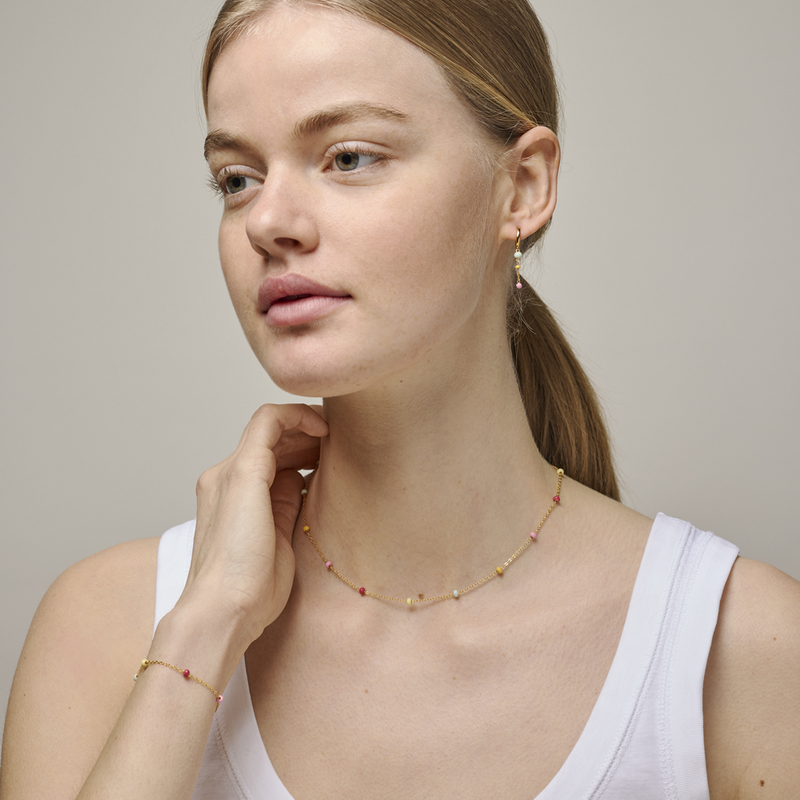 ENAMEL Copenhagen Lola Bold Boucles d'oreilles Lola Bold en argent sterling 925 recyclé plaqué or E424G-MC-zoom-