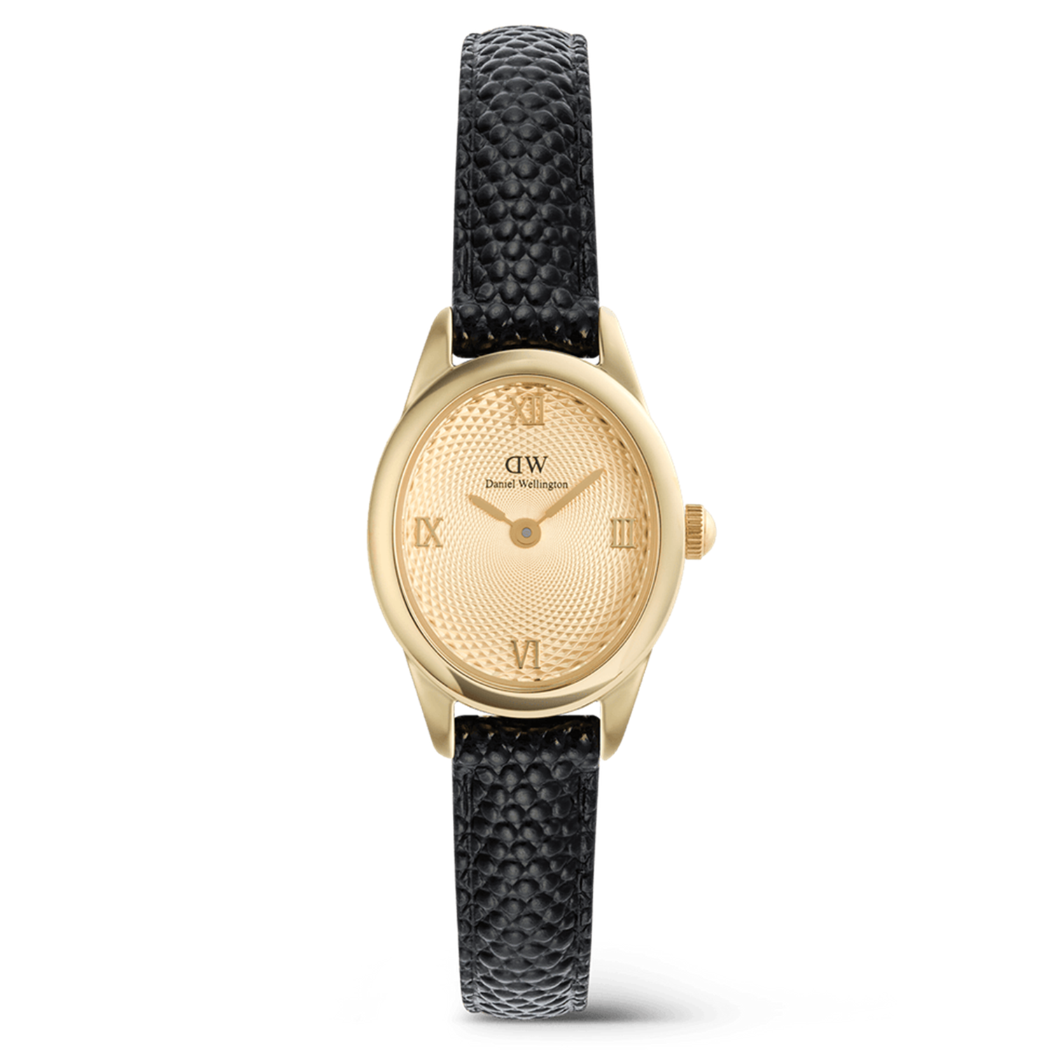 Daniel Wellington Ophelia Mini Black Lizard Unitone Gold-coloured Watch DW00100897
