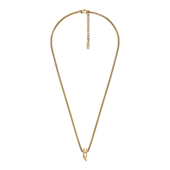 Diesel D Logo Stainless Steel Unisex Necklace DX1670710